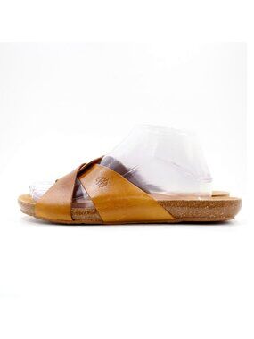 Yokono Twist Brown Flat Comfort Footbed Sandals - 9. Made in Spain